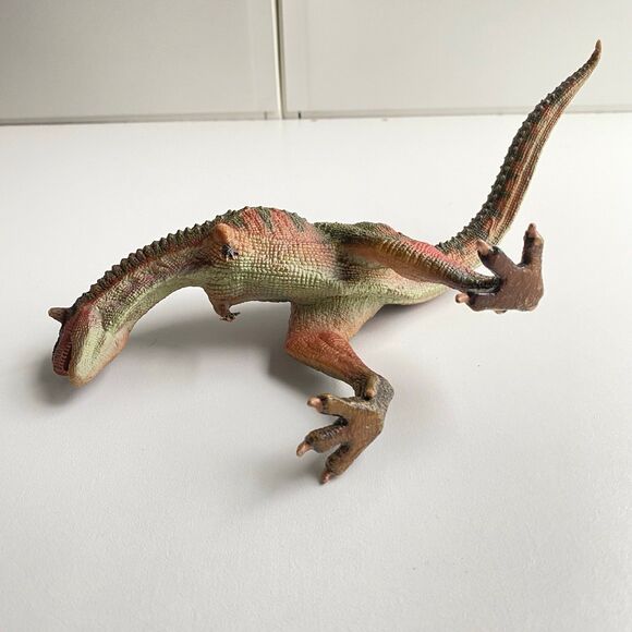 Jurassic Dinosaur Figure Carnotaurus Realistic Standing Crimson King 11” - Picture 3 of 4